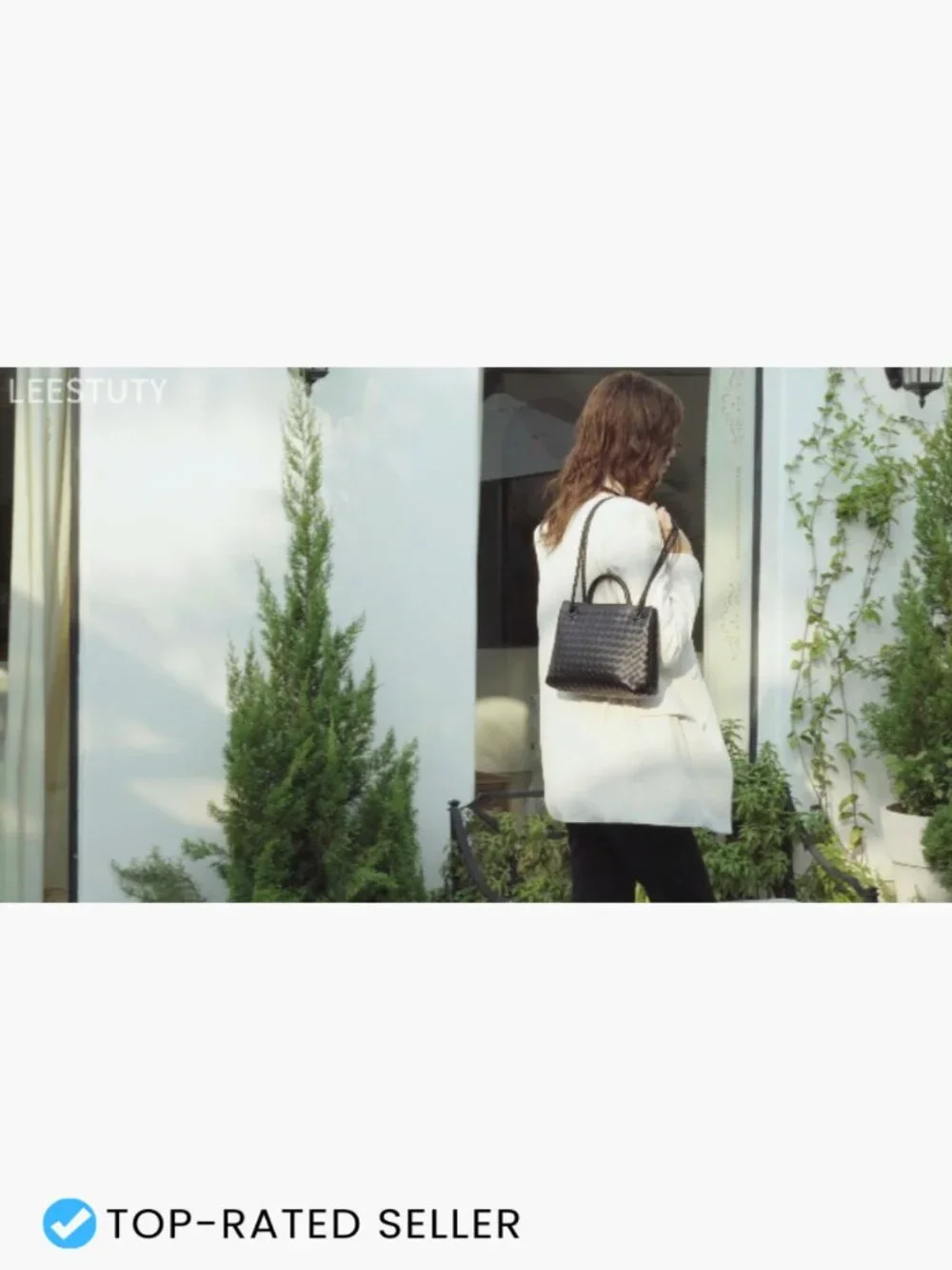 Woven Tote Bag For Women Chic | Handmade Purse With Top Handle Crossbody
